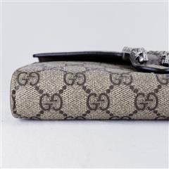 Gucci 401231 Dionysus wallet on chain GG Supreme Beige Shoulder